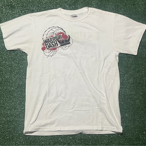 American Vintage Other - White Warrior Dash "I Survived" graphic tee